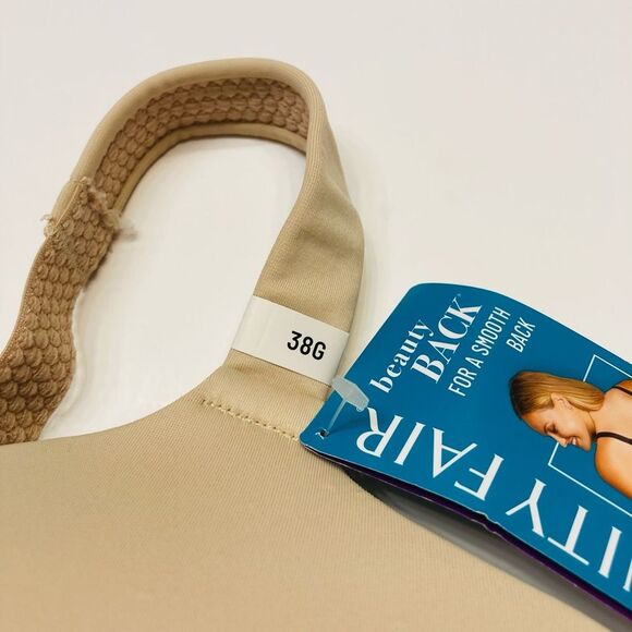 Vanity Fair 71380 Beauty Back Full Figure Wireless Smoothing Bra 38G Damask NEW - Picture 3 of 10